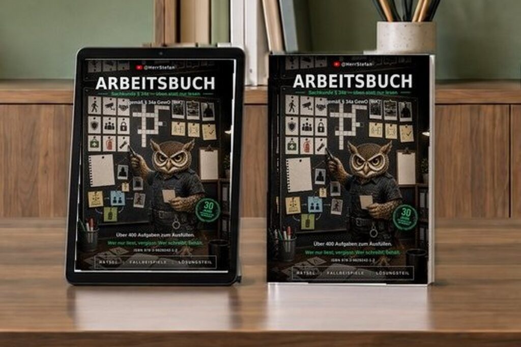 Arbeitsbuch Sachkunde § 34a – über 400 Aufgaben