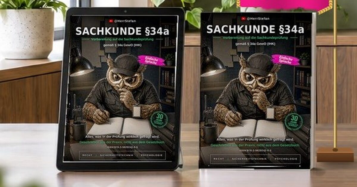 Sachkunde § 34a GewO – Lehrbuch in einfacher Sprache